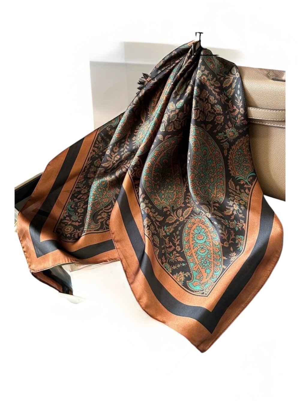 Silky Paisley Scarf